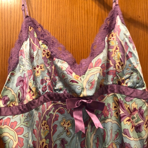 LUXURY NICK&NORA 100%SILK CHEMISE, RARE PLUS SIZEXXL,VHTF, EUC,VIBRANT, ELEGANT - Picture 7 of 16